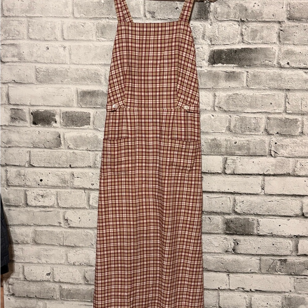Woolrich Red and White Plaid Dress crossback